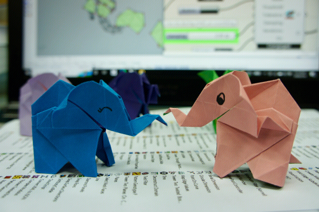 大象折纸简单折法图片