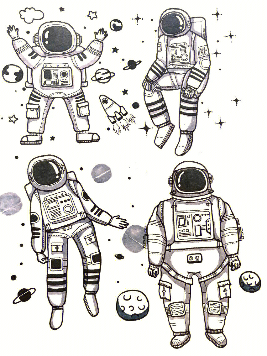 宇航员的鞋子怎么画图片
