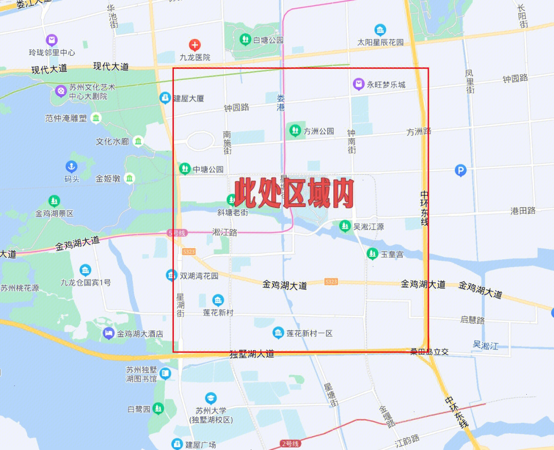 苏州园区小区地图图片