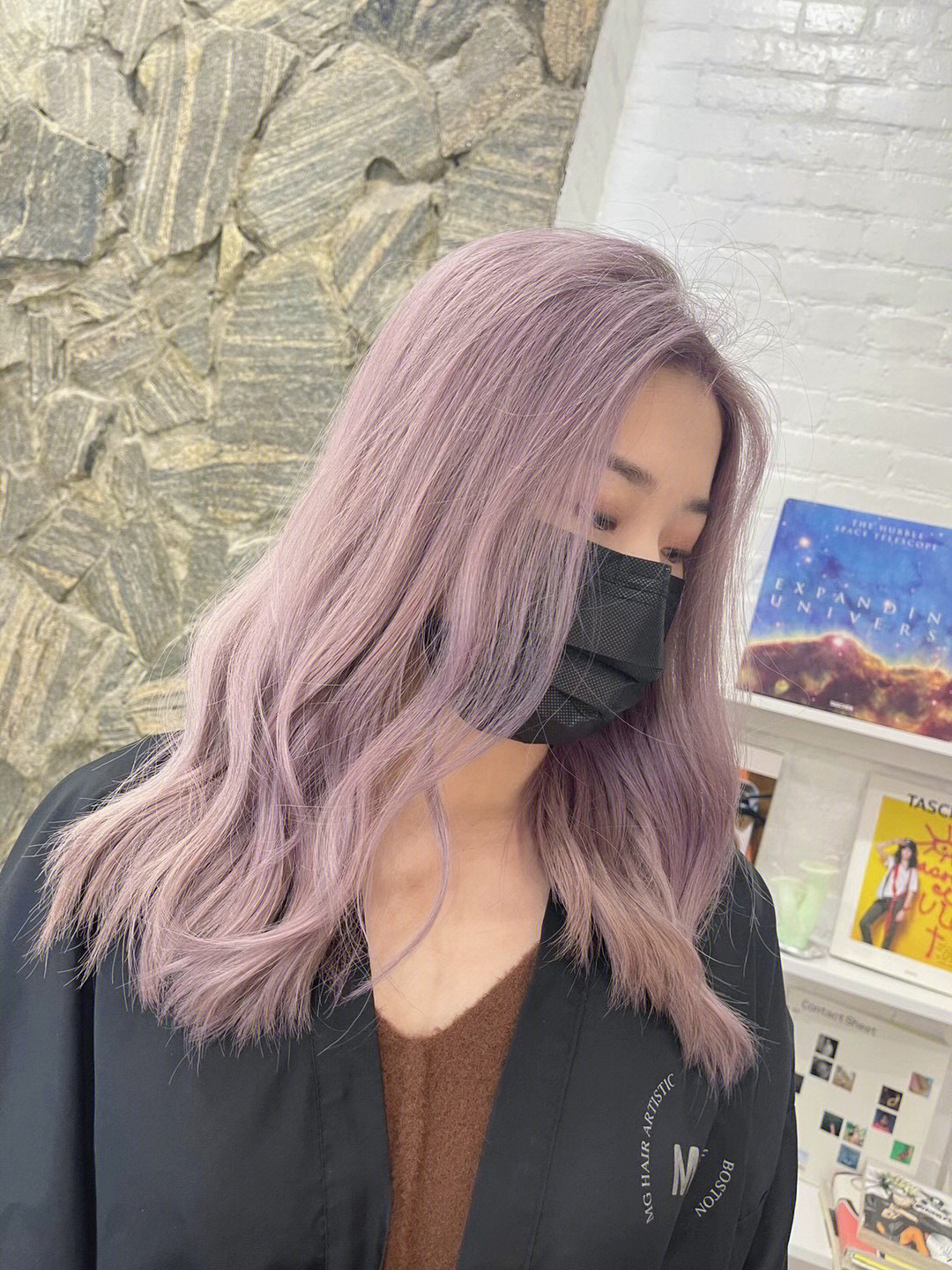粉紫发色
