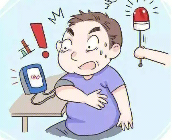 高血压患者卡通图片