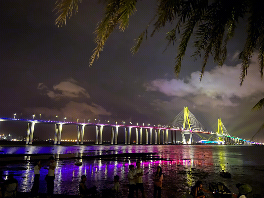 中澳友谊花园夜景图片