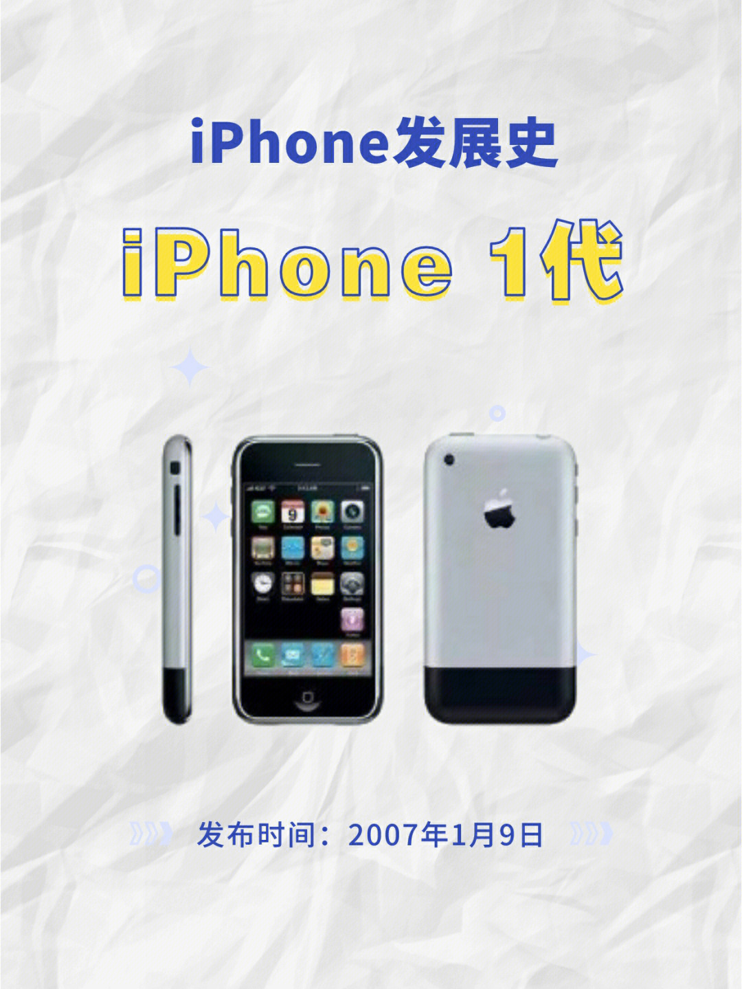 iphone发展史iphone1代