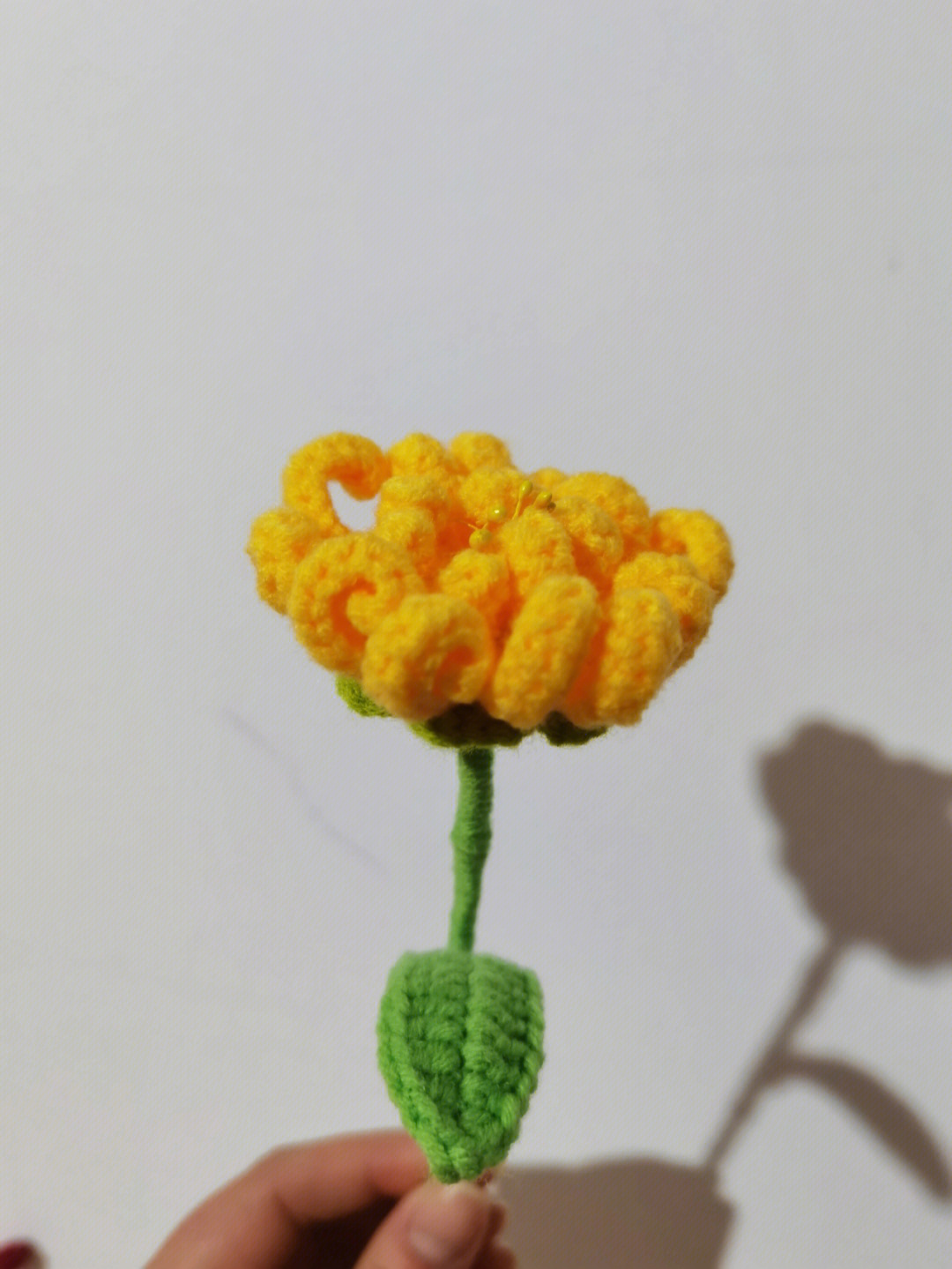 简单菊花毛线制作方法图片