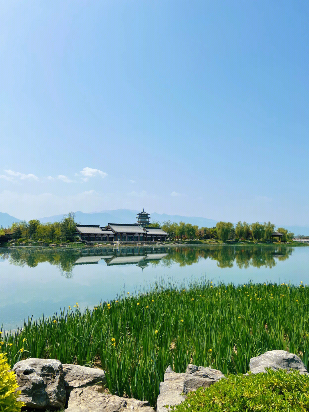 渼陂湖各景点介绍图片