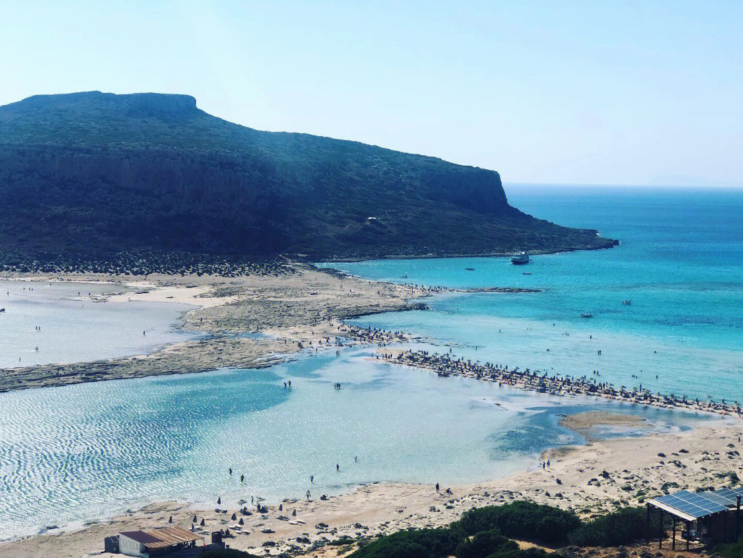 希腊克里特岛balosbeach以它独特的景观和