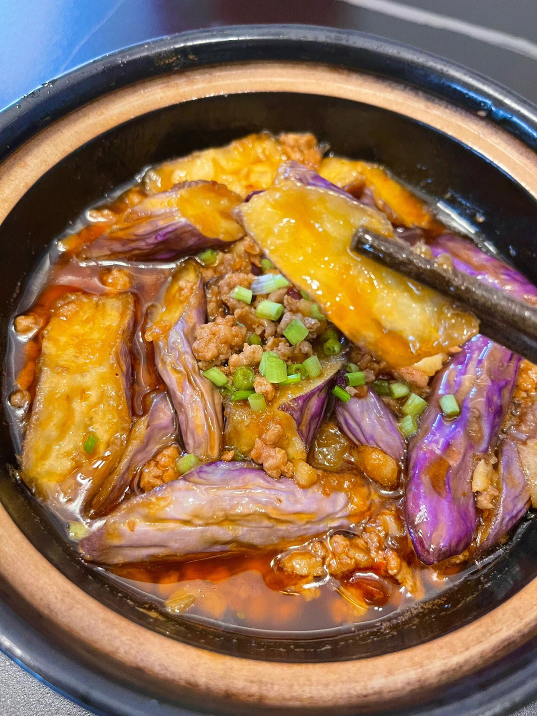 肉末茄子煲图片