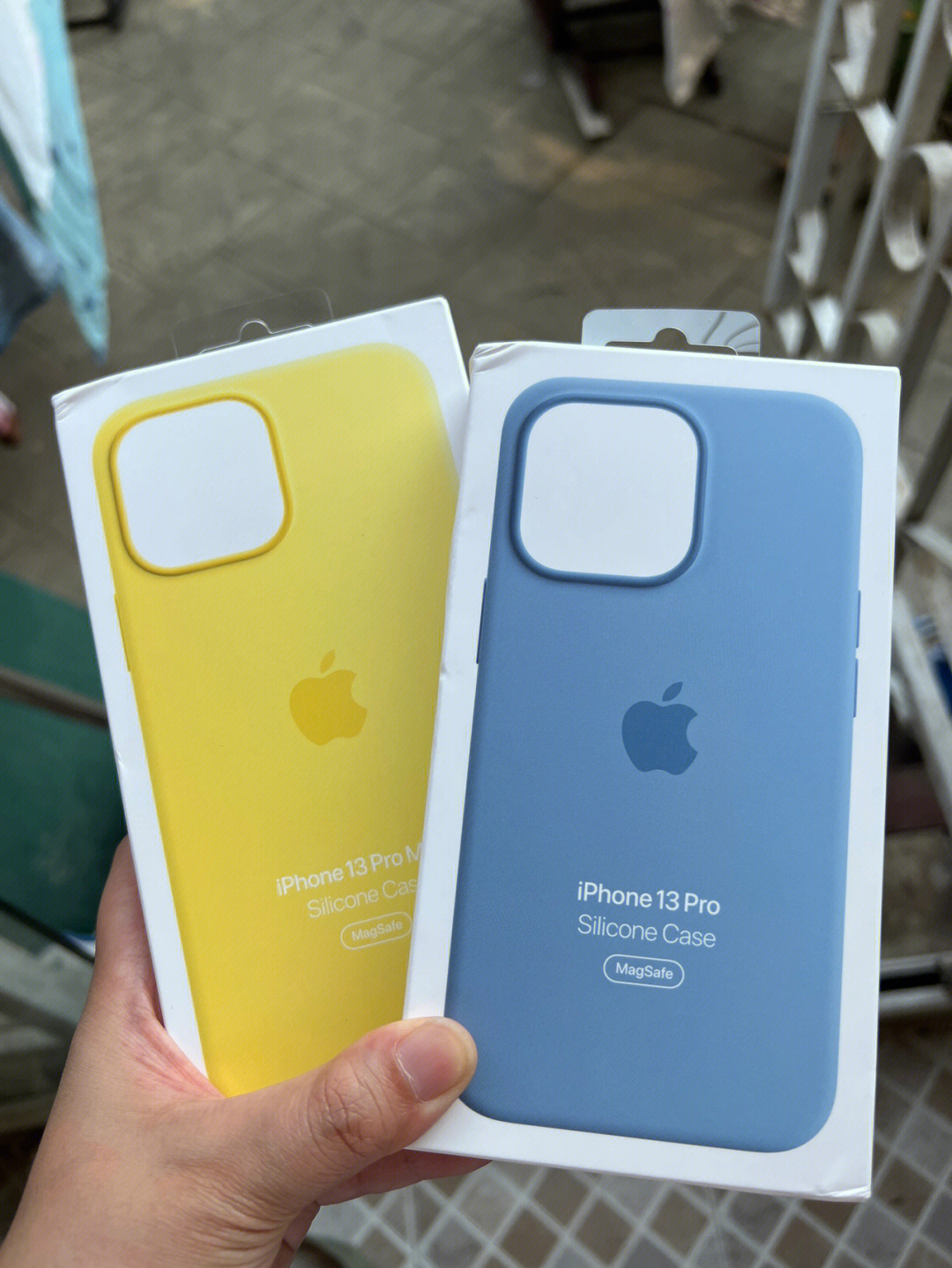 苹果新款液态硅胶手机壳黄or蓝