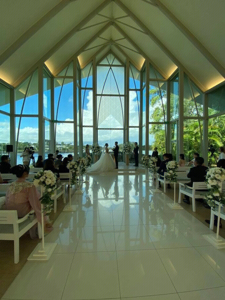 黄金海岸神仙湾玻璃教堂婚礼