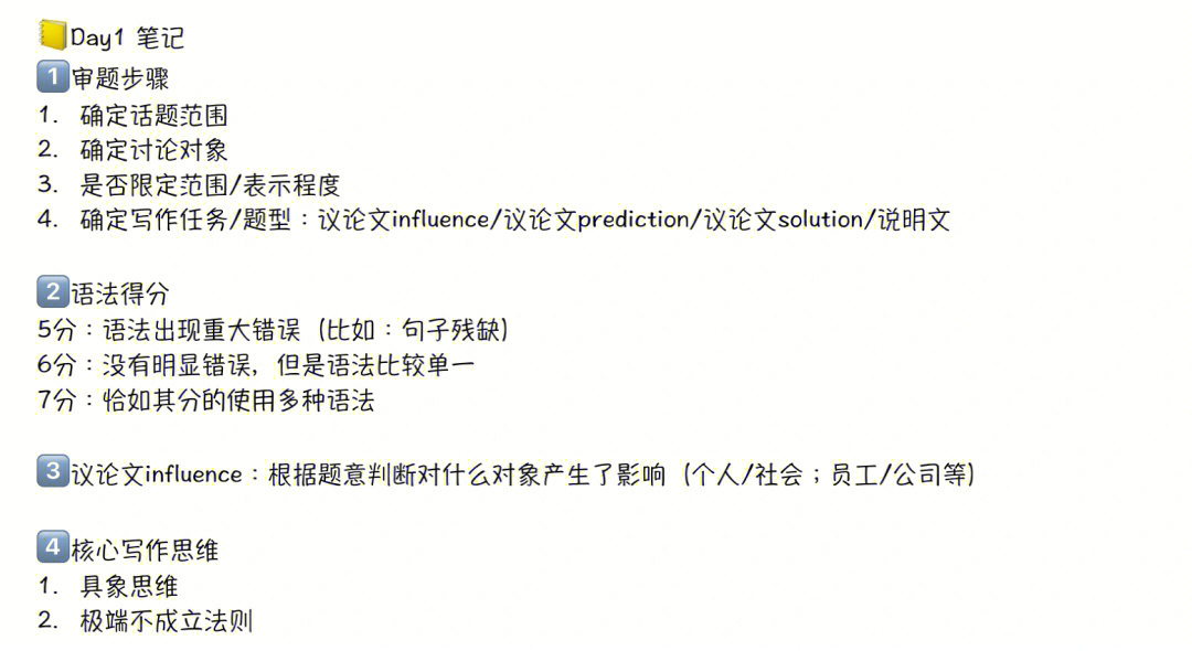 78雅思杜斯迅写作课第一节笔记