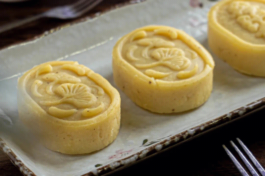 京式绿豆桂花糕图片