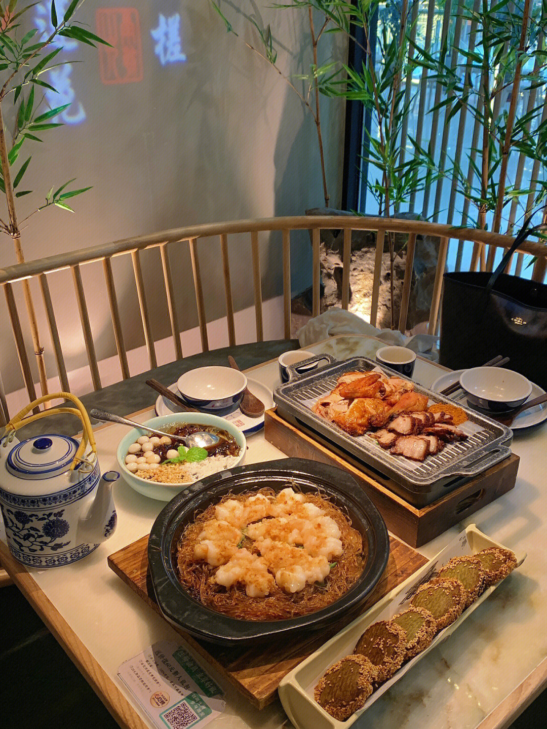 厦门探店江南韵味杭帮菜绿茶餐厅