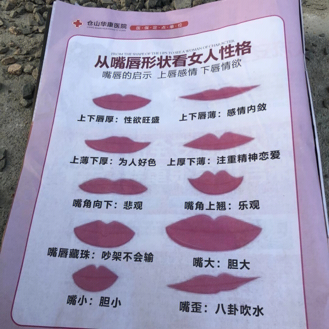 嘴型看女人性格图片