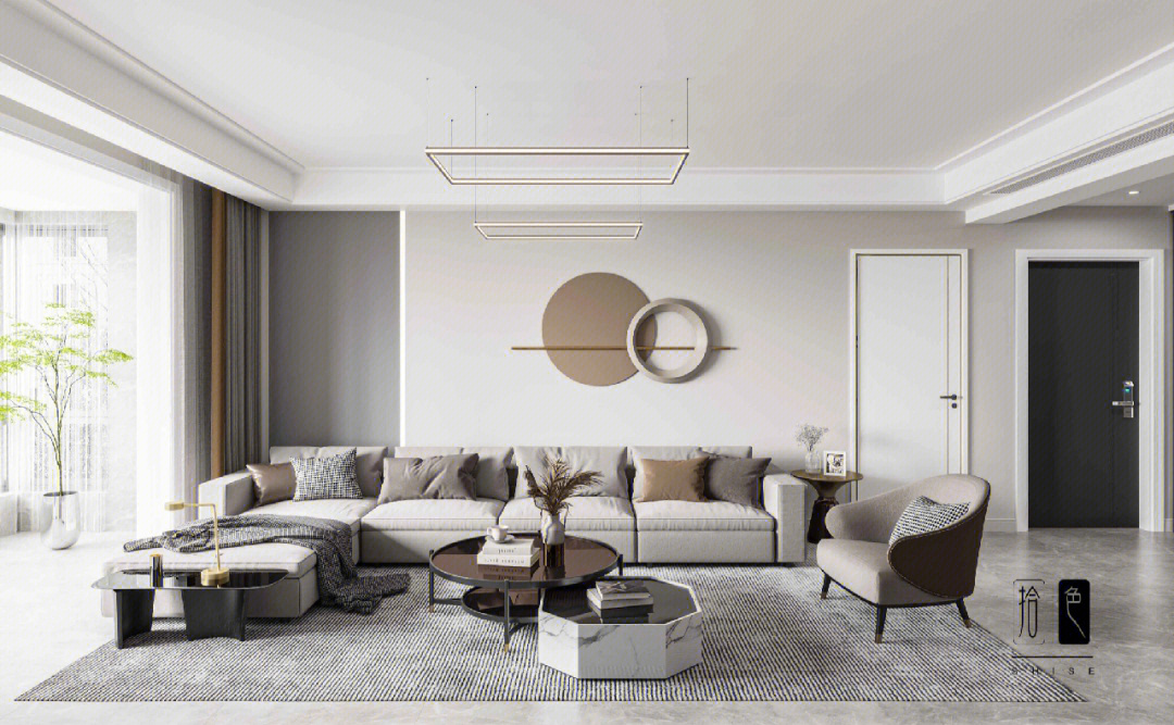愉悦色彩与传统风格相比现代简约用最直白的装饰语言体现空间和家具