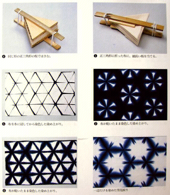 最简单扎染折法步骤图图片