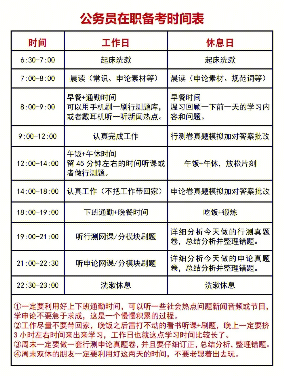 公务员省考在职备考时间表来啦