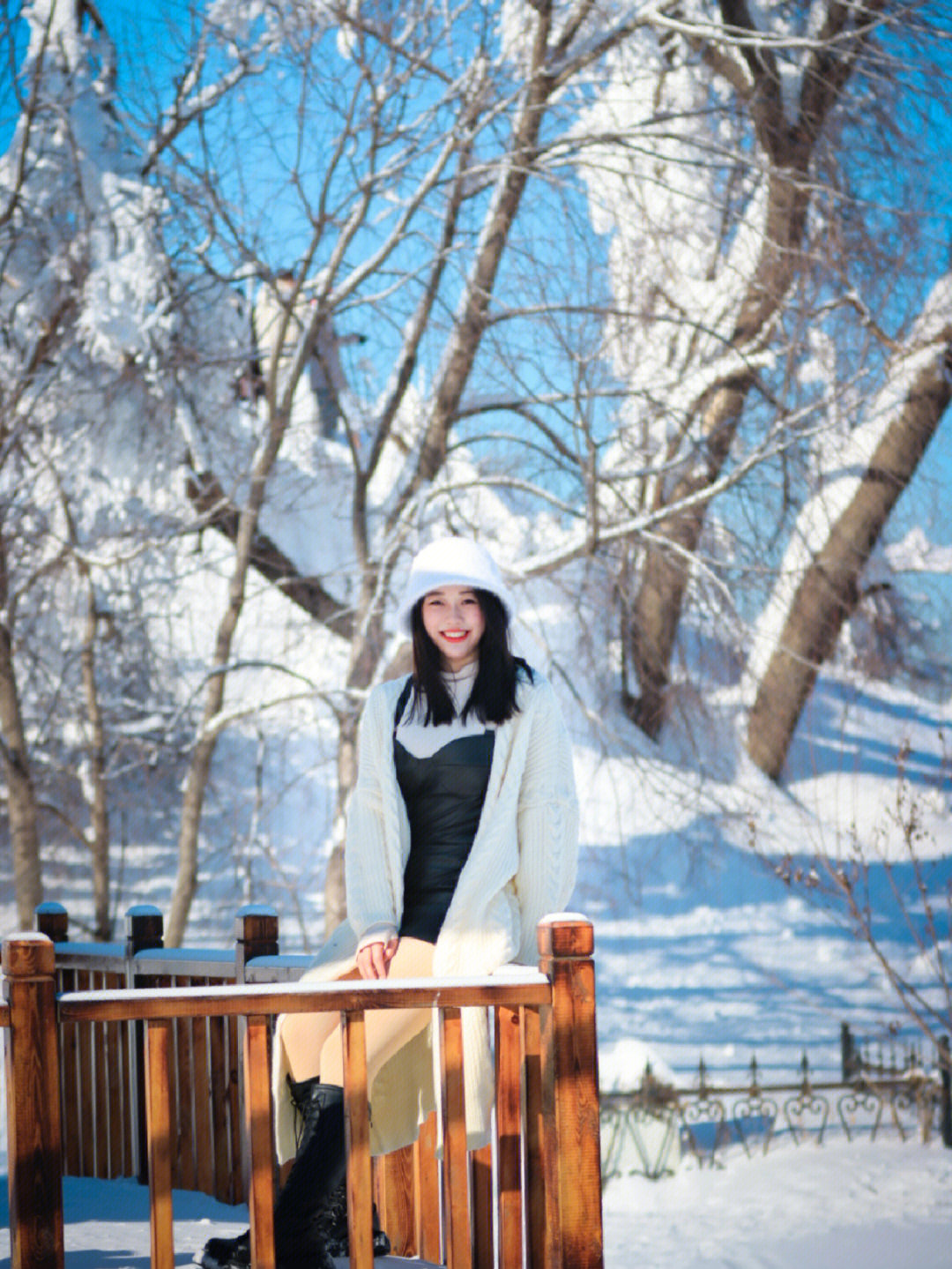 手机如何拍雪景照片图片