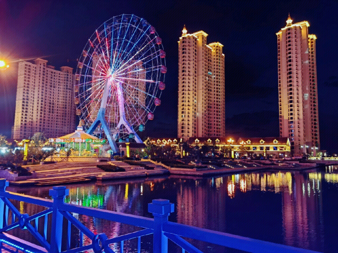 威海那香海夜景图片