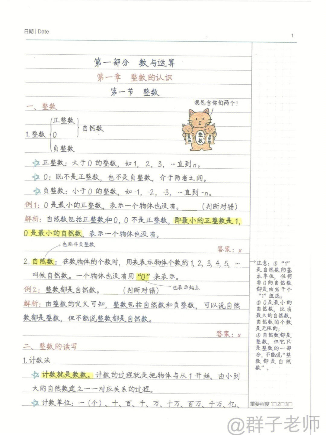 小学数学16年级学霸笔记小升初必背