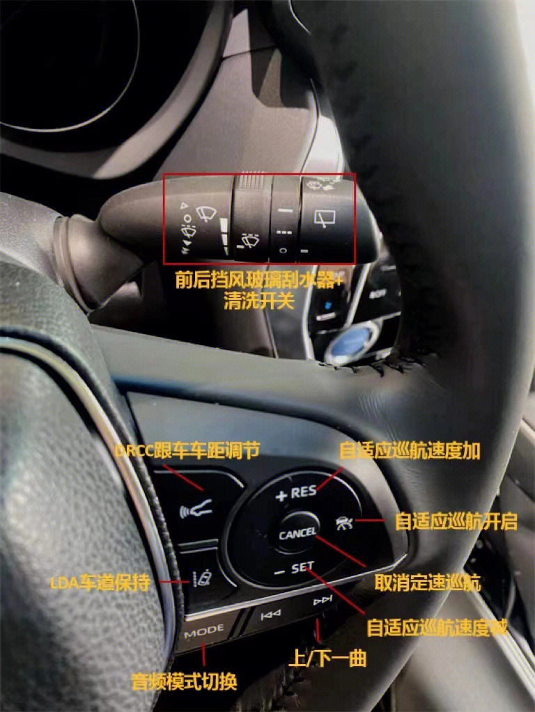 丰田车上按键标志图解图片