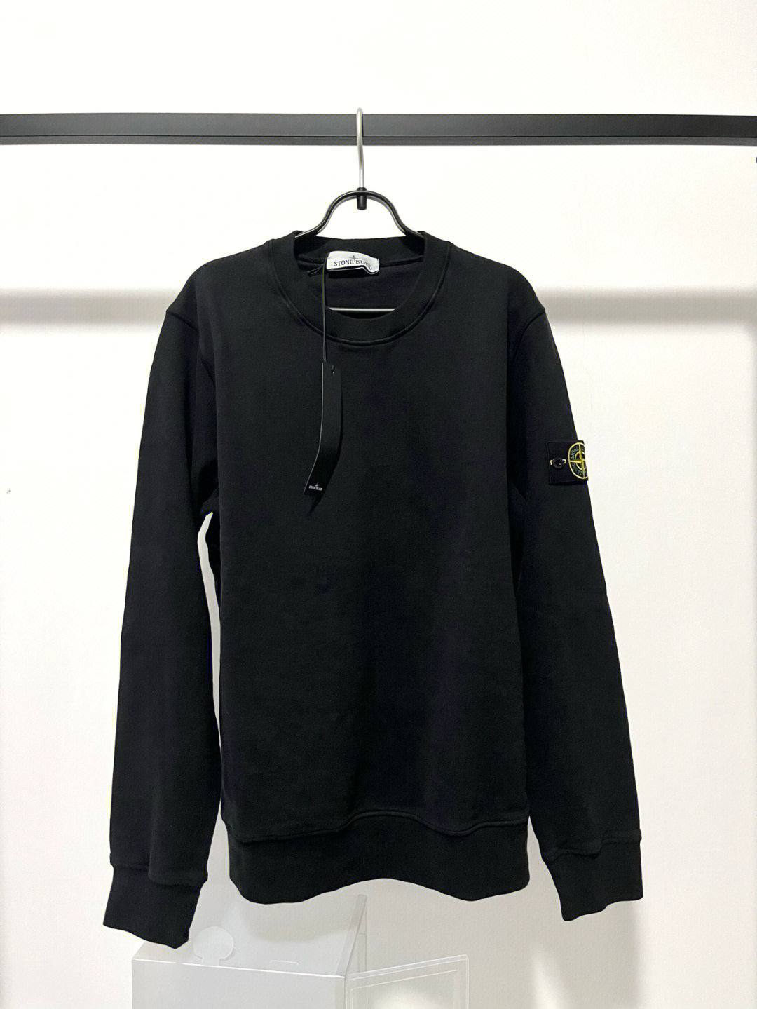 stoneisland爆款黑色手臂靶心logo黑色卫衣