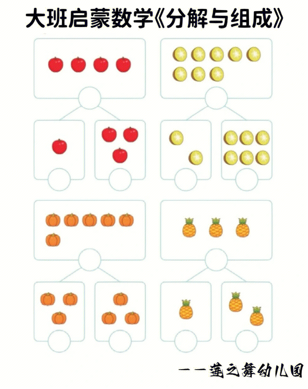 十以内合成题目图图片