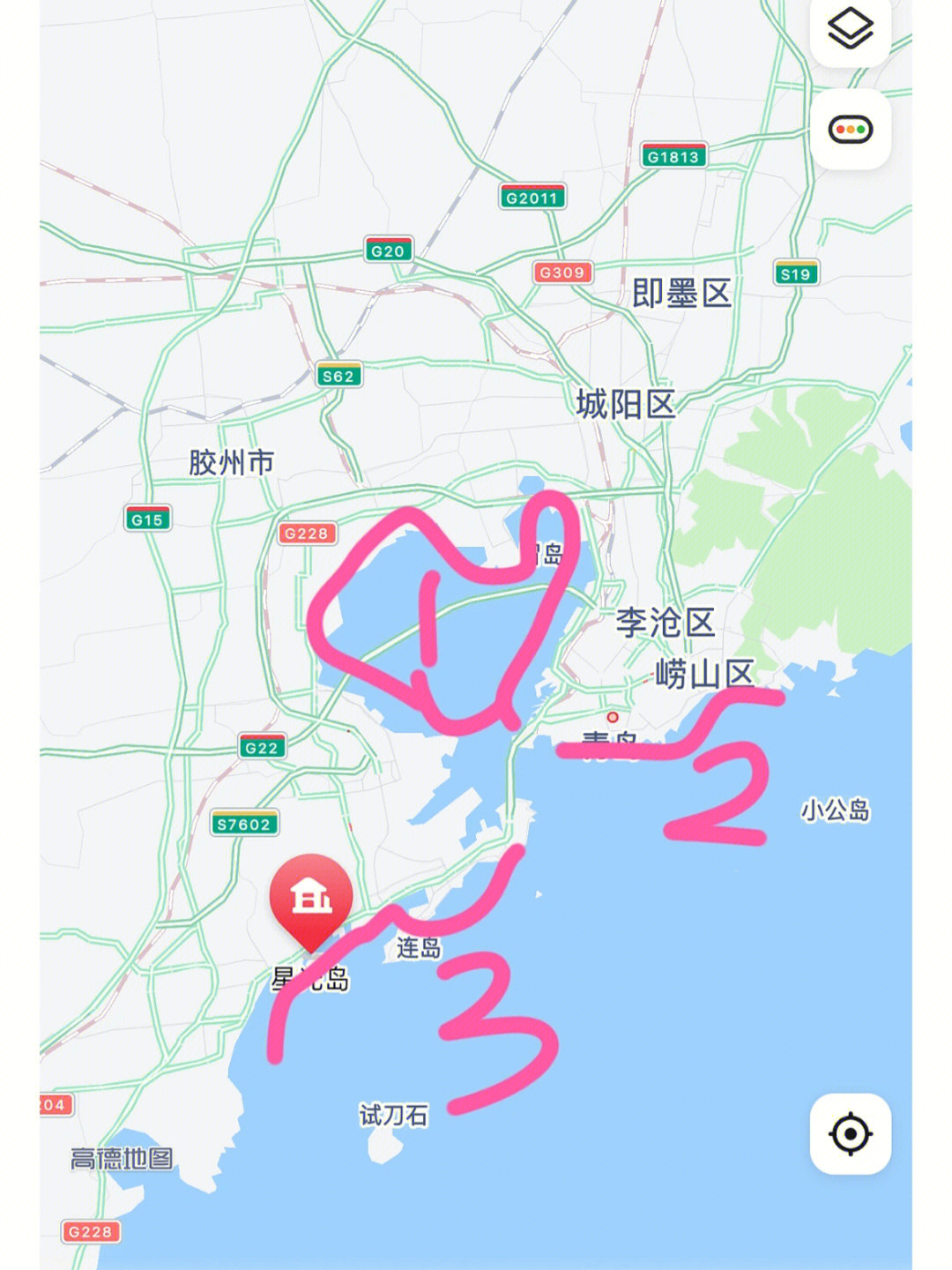 胶州湾位置图片