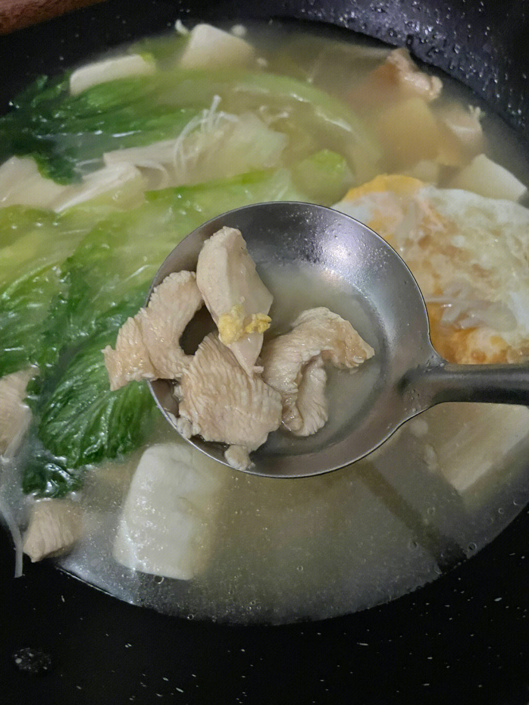 生菜炖豆腐图片