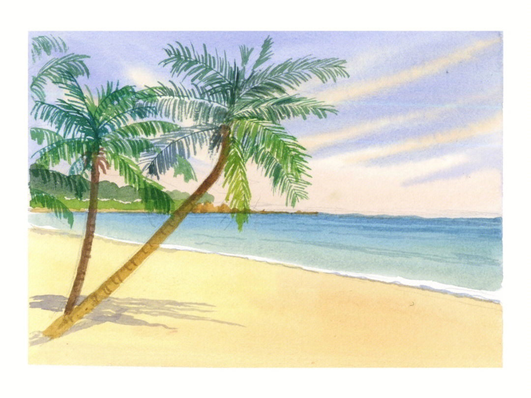 炎炎夏日画一张海景你学会了吗