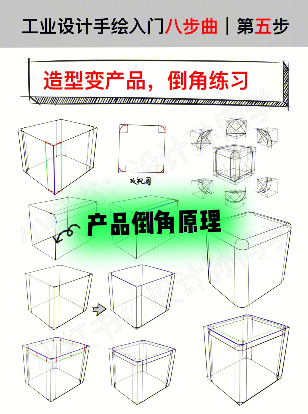 工图倒角画法图片