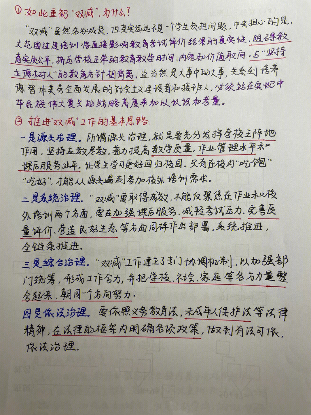 双减内容怎么写图片