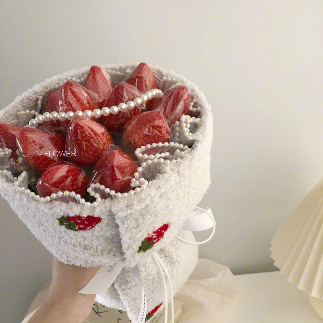 草莓花束怎么包装图解图片