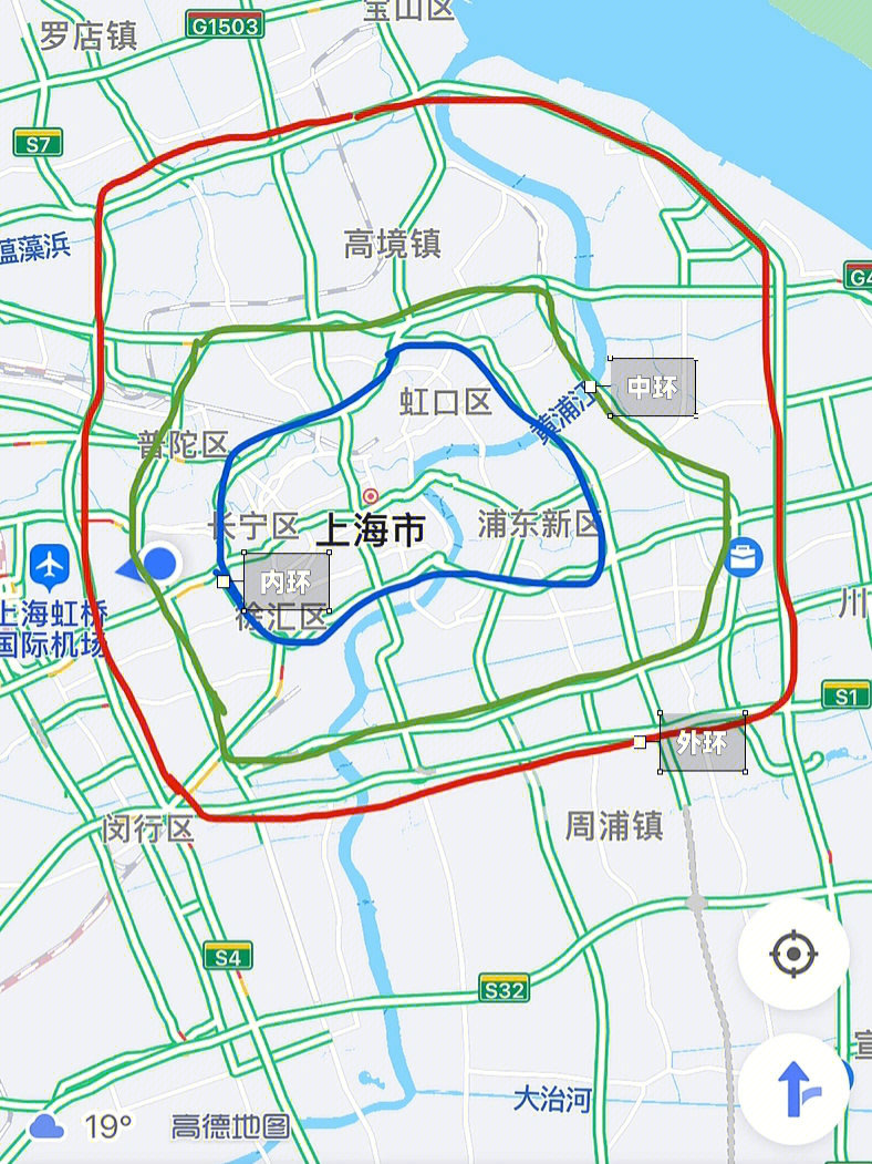 吐槽上海环线设置不合理直到老公发来图2