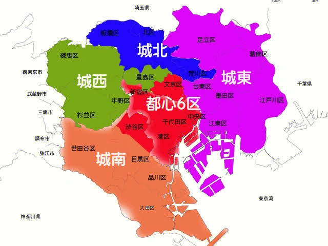 东京多摩地区地图图片