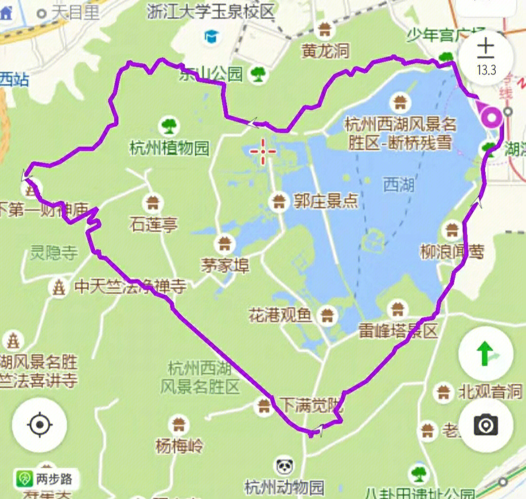 杭州南山路地图图片