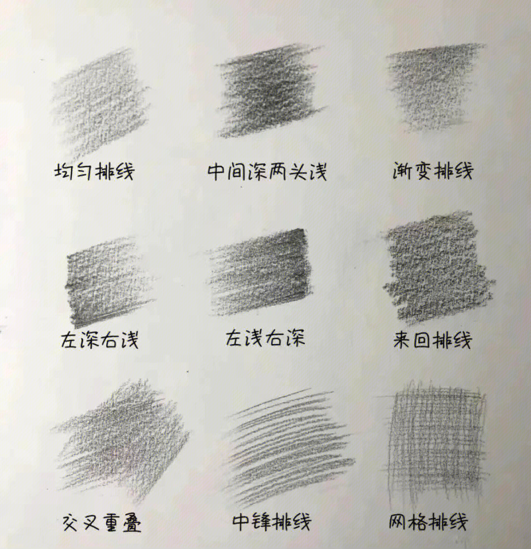 素描排线技巧