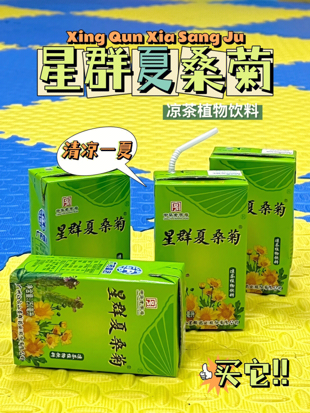 不一样的植物饮料清凉夏桑菊