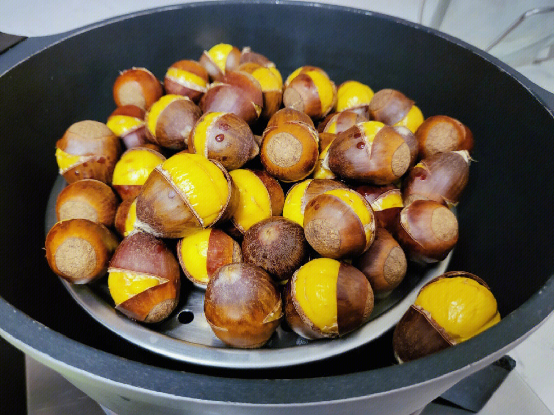 秋食栗子96‖隔水蒸,趁热剥‖食饮顺应四季