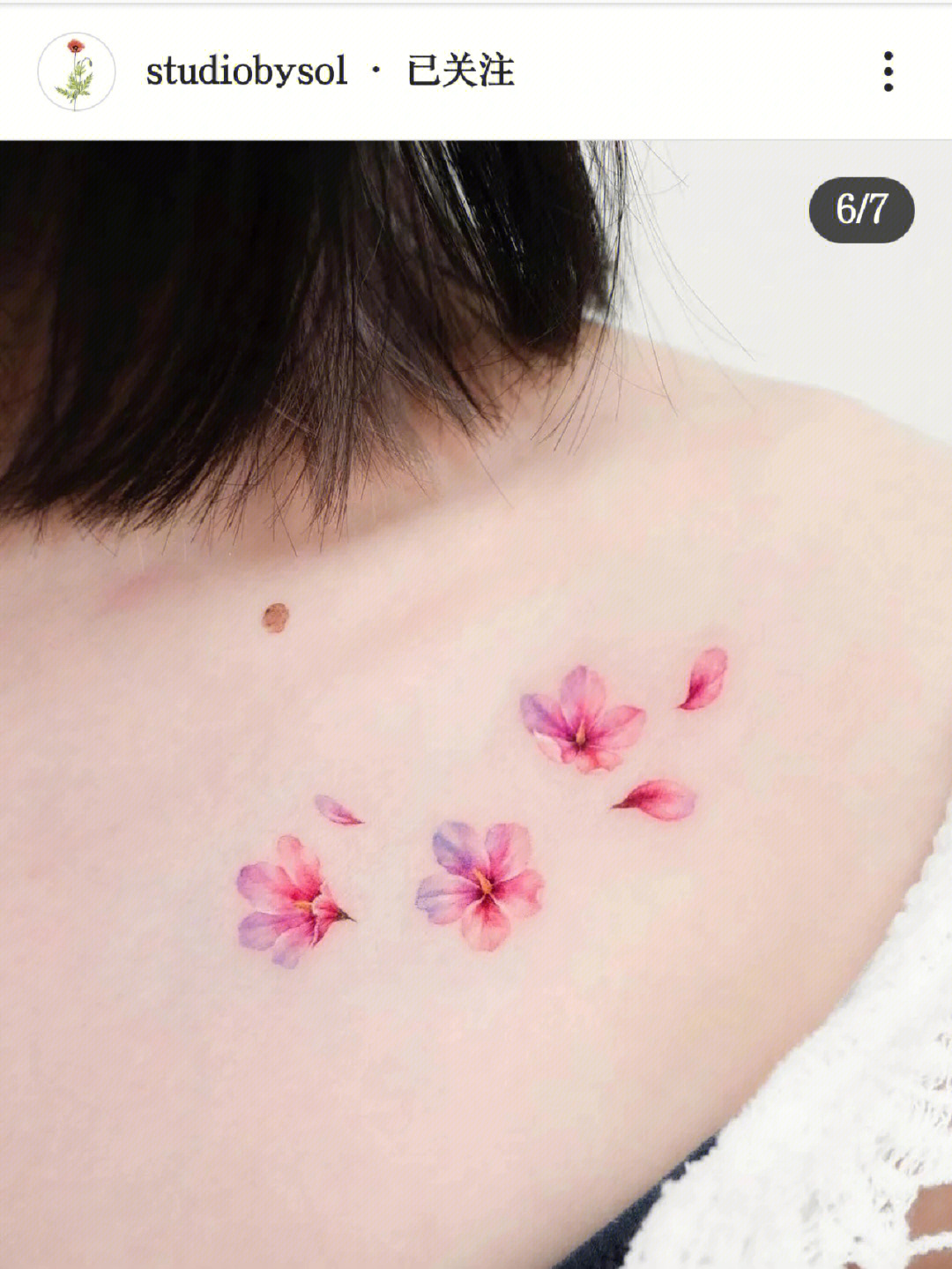 樱花纹身的寓意图片