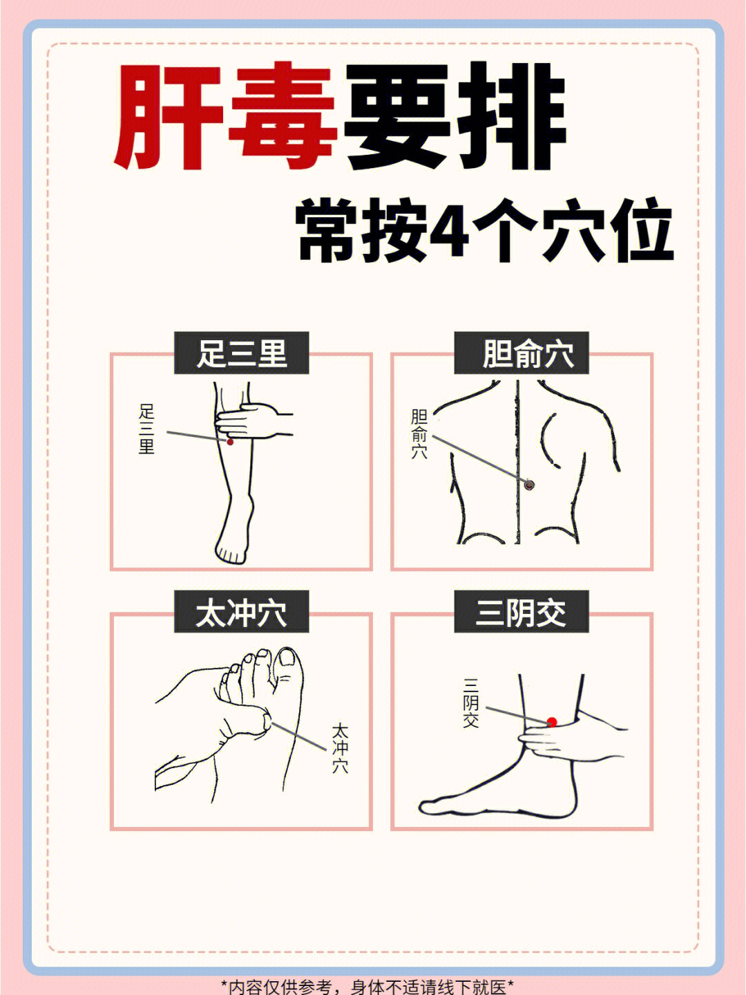 肝毒堆积按4穴位吃7种食物