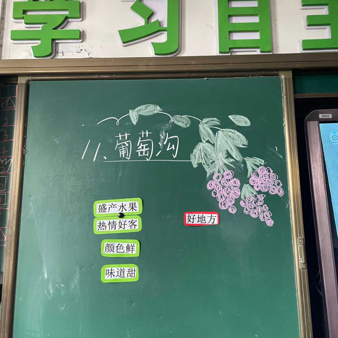 葡萄沟板书图片简笔画图片