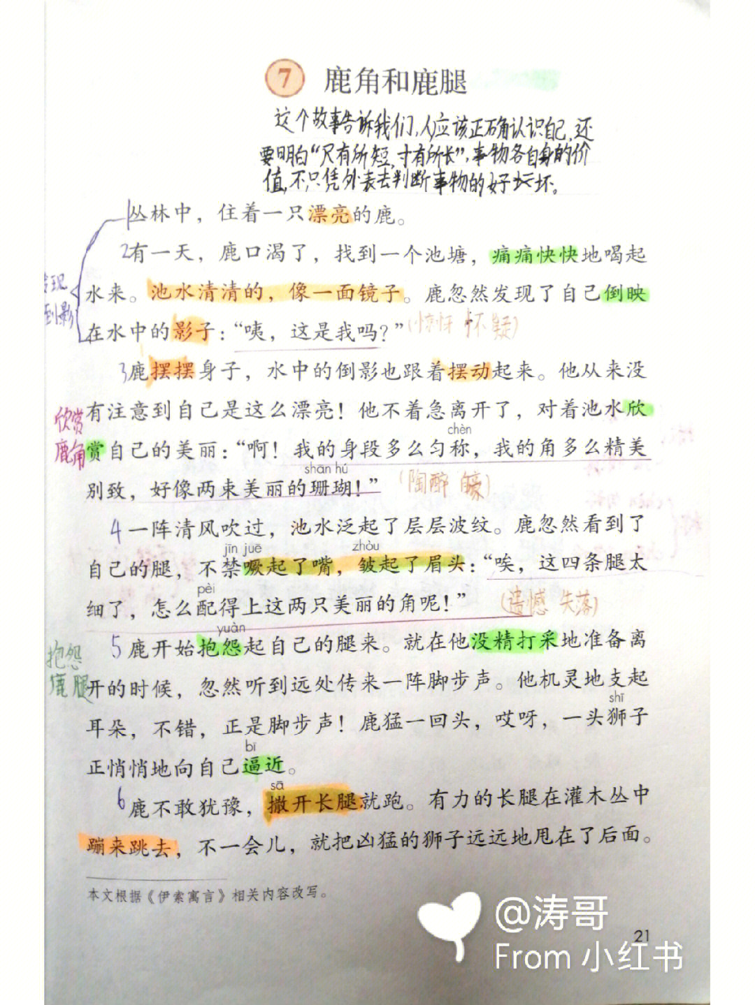 鹿角和鹿腿分层作业图片