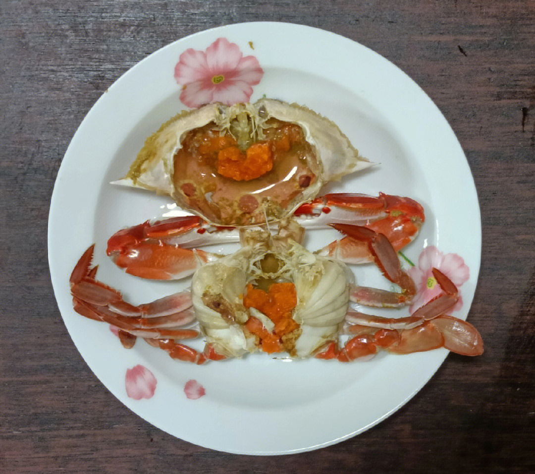 清蒸梭子蟹肉质鲜嫩味道鲜美是最健康