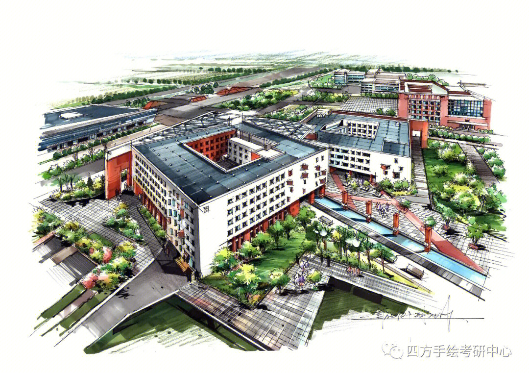 四方手绘郑州校区图片