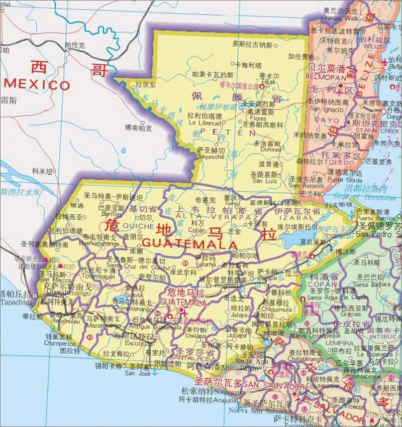 危地马拉邻国图片