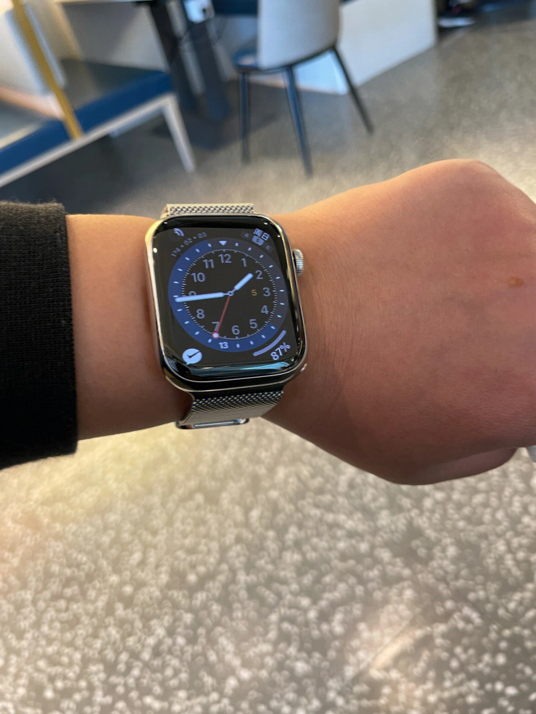 applewatchseries7不锈钢银