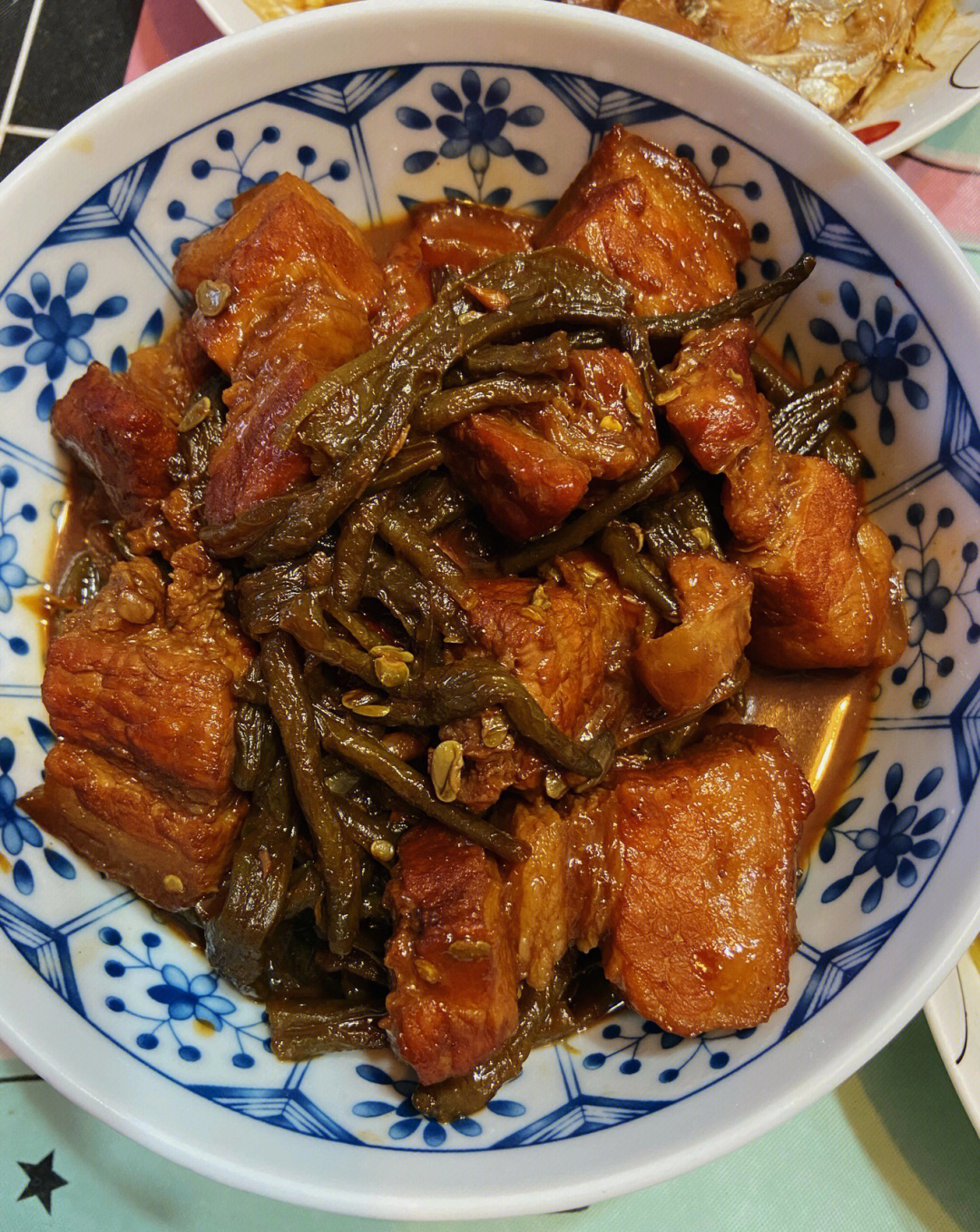 干豆角炖红烧肉