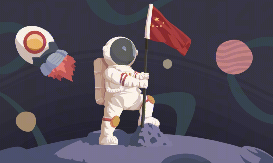 中国宇航员卡通壁纸图片
