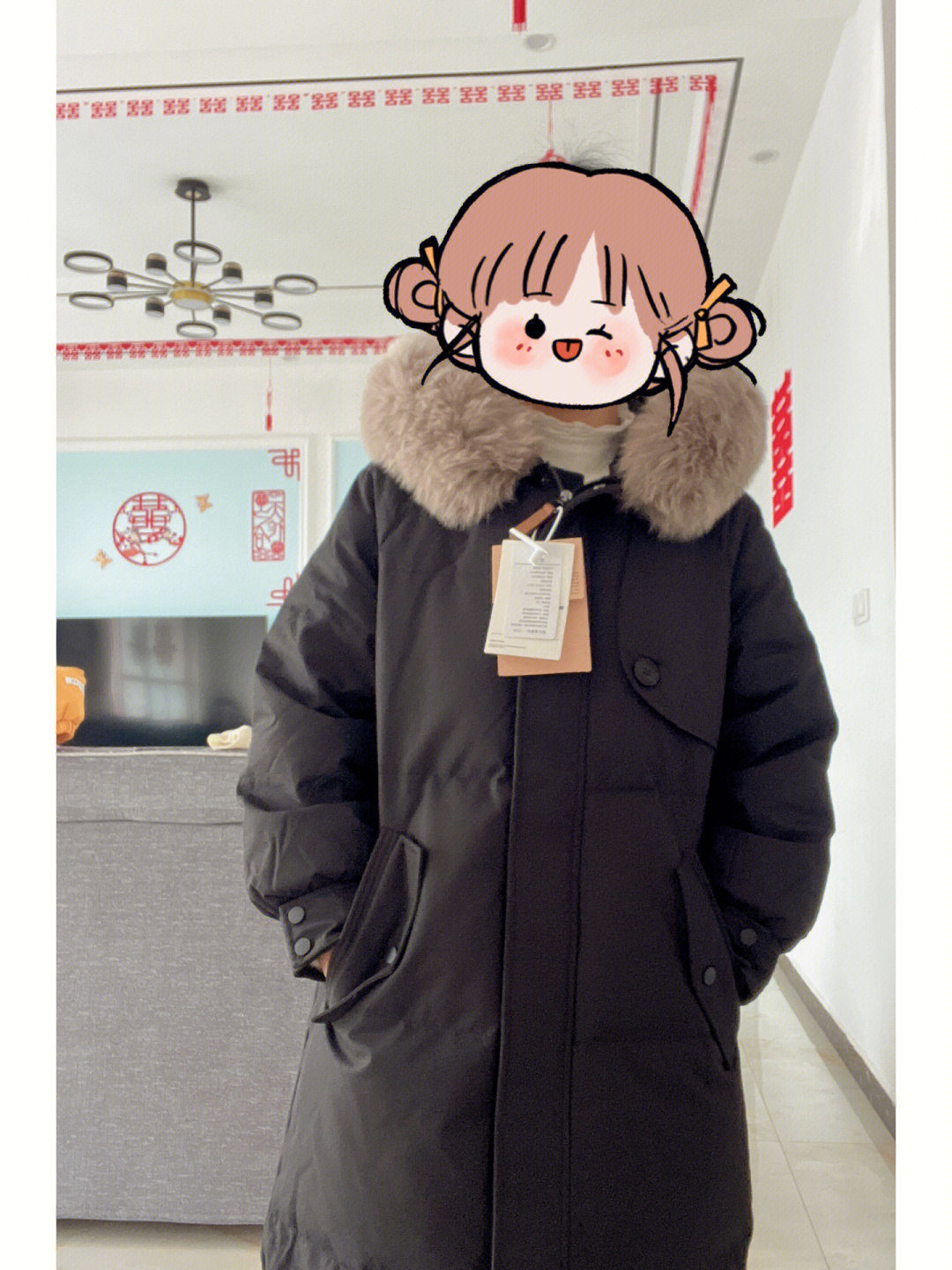 适合小个子的长款羽绒服