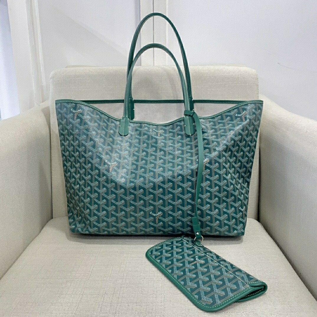 99新 goyard戈雅 子母包 购物袋 中号 绿色 整体成色很新
